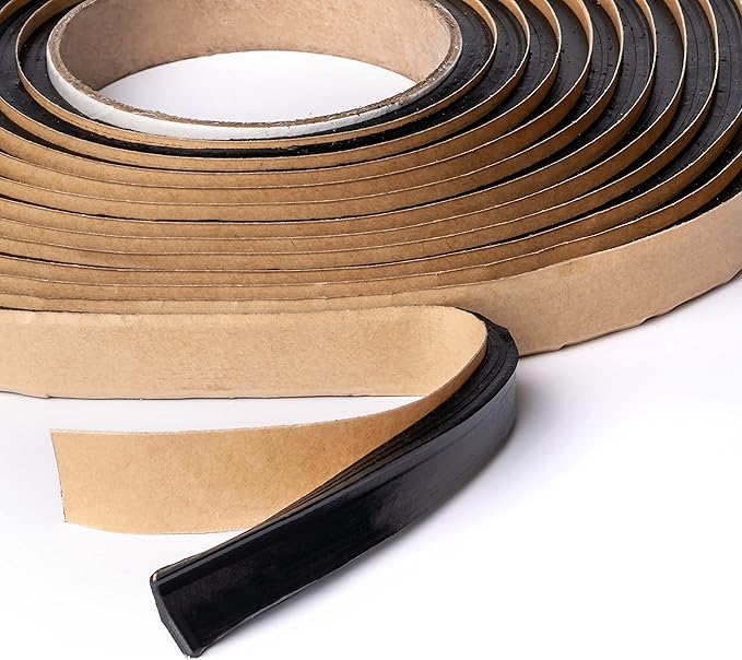 Second Skin Butyl Sealant Tape – Butyl Rubber Sealant, Multi-Purpose Butyl Rope, and Putty Tape for Automotive (Car, RV, Marine) – 1/4” x 1/2" x 20’ – Made in The USA